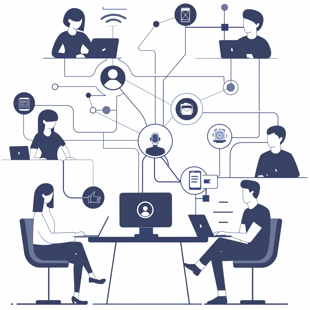 Mensen communiceren door intelligente systemen - technologie ondersteunt menselijke interactie